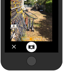 photo chantier niveau flash selfie iphoen android