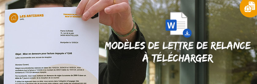 modeles lettre de relance impaye mis en demeure au format word gratuit