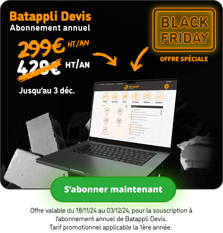 Offre du Black Friday 2024 Batappli tarif annuel