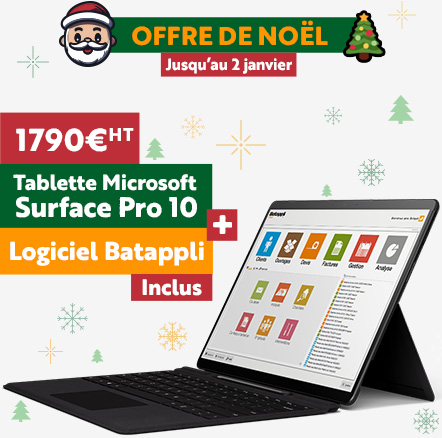 Offre de noel batappli - Surface Pro 10